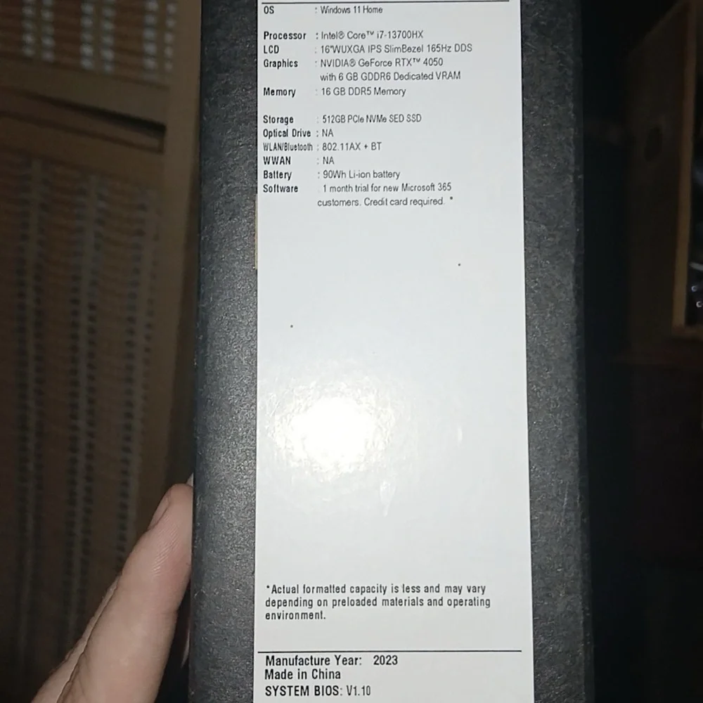 Acer Black Sleek Laptop with Full-Size Keyboard